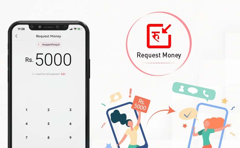 IME pay money request feature